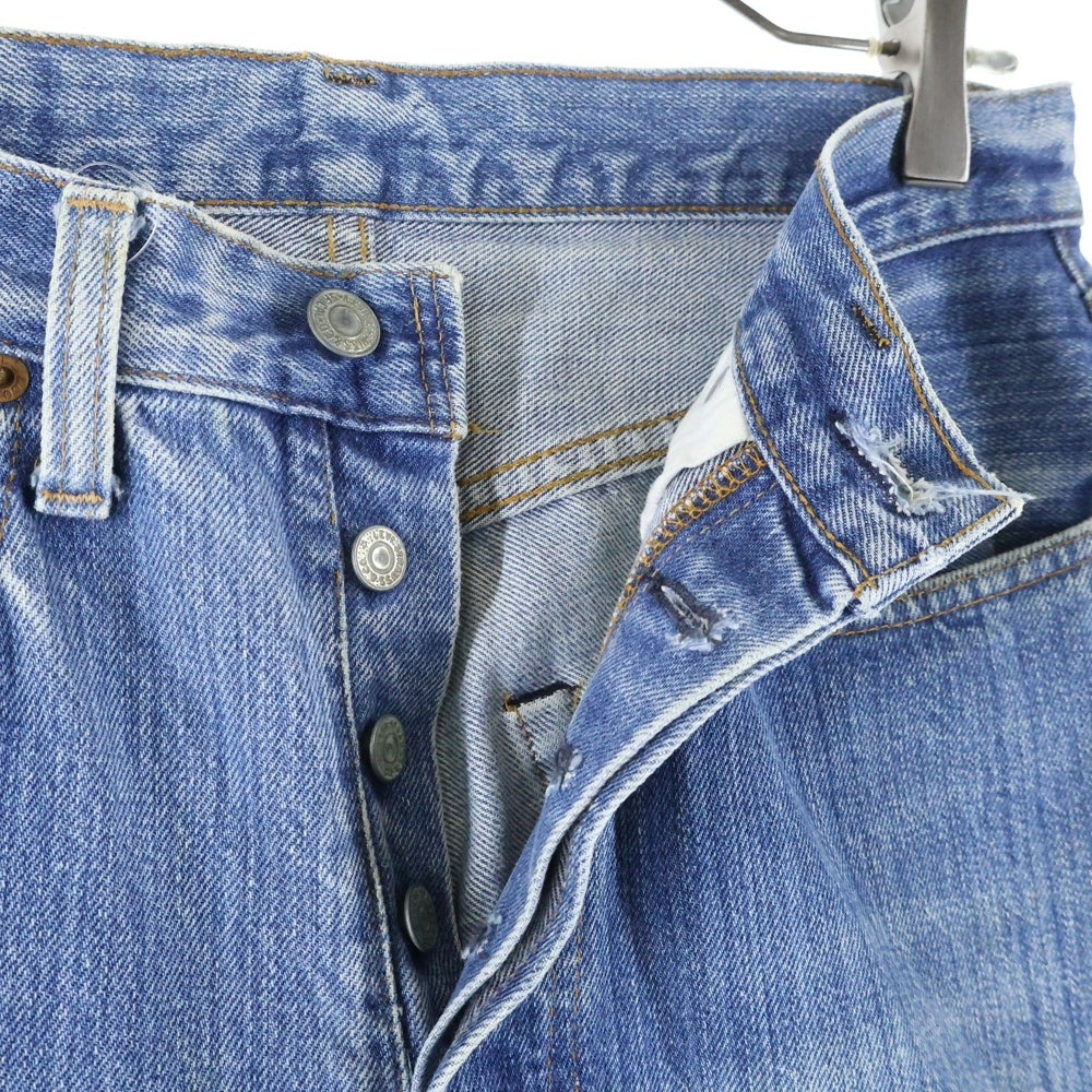 Levi's(リーバイス) 70S VINTAGE 501 66後期 両面スモールe ボタン裏6 ボタンフライストレートデニムパンツ ジーンズ インディゴ