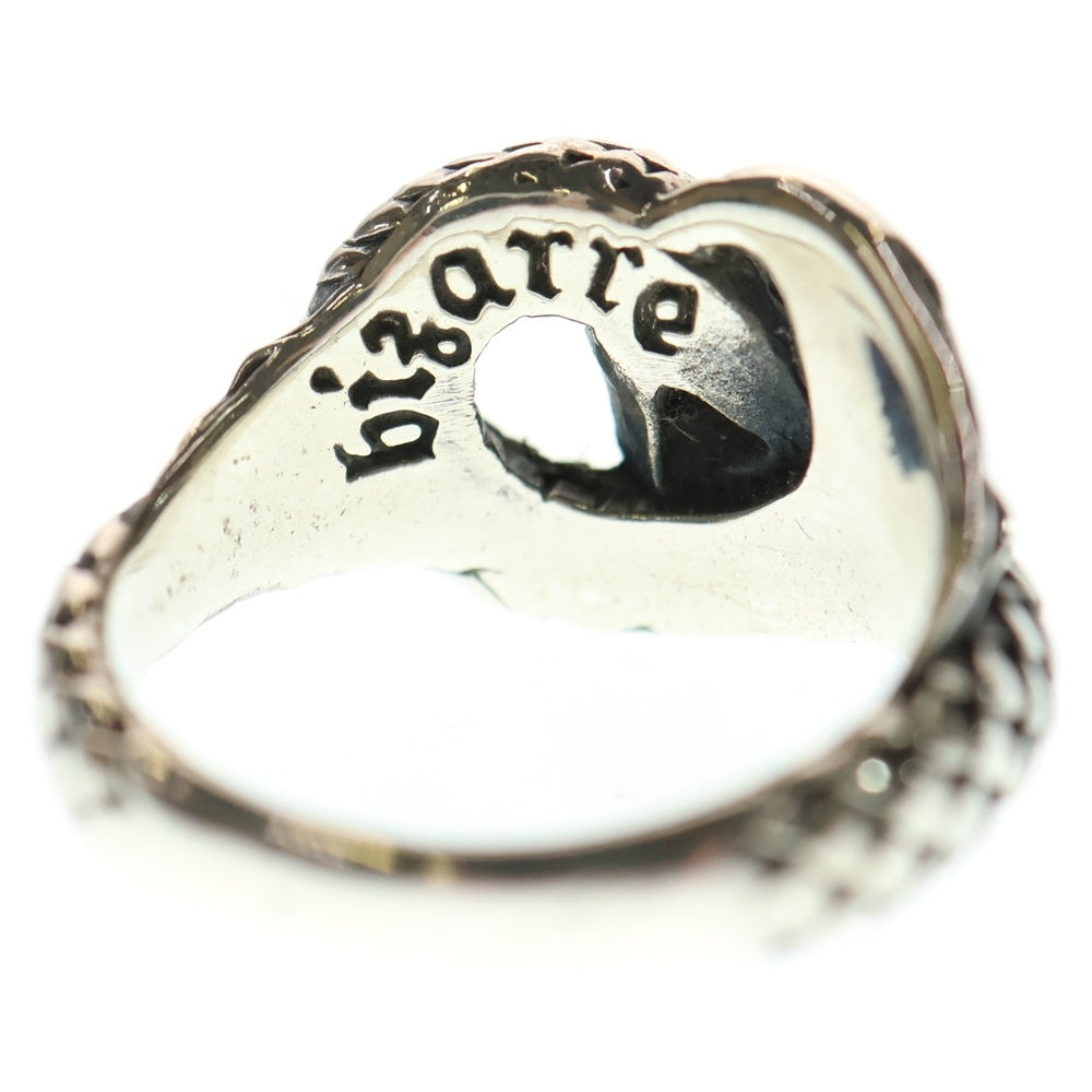 Bizarre(ビザール) ロゴ刻印 クロススネーク リング シルバー