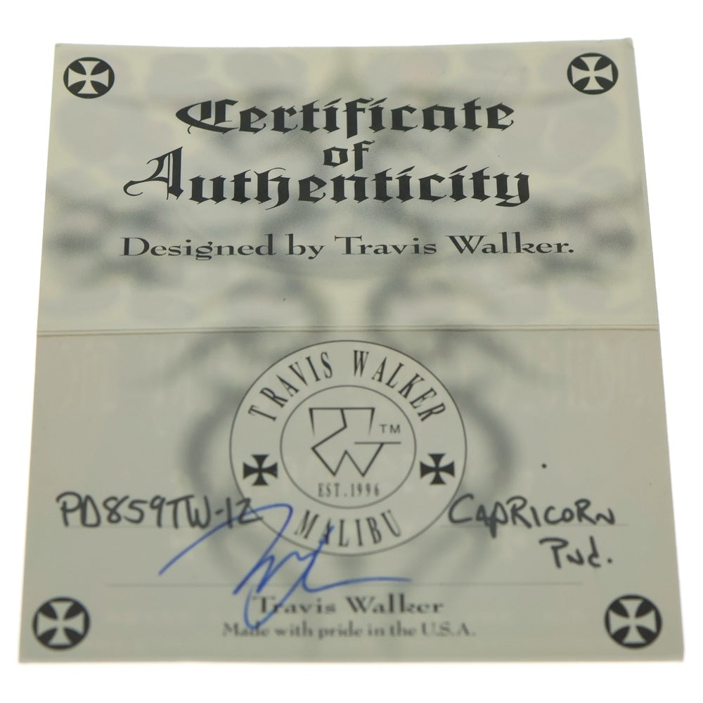 Travis Walker(トラヴィスワーカー) DUBBLE CROSS ダブル クロス 山羊座 ネックレストップ シルバー