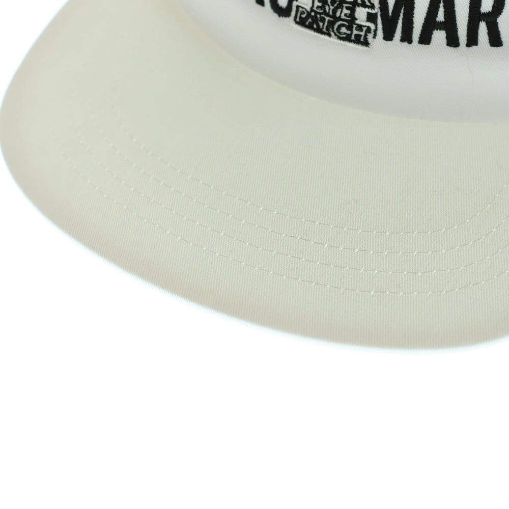 WACKO MARIA(ワコマリア) ×THE BLACK EYE PATCH 6 PANEL CAP ザブラックアイパッチ ロゴ刺繍 6パネルキャップ 帽子 ホワイト