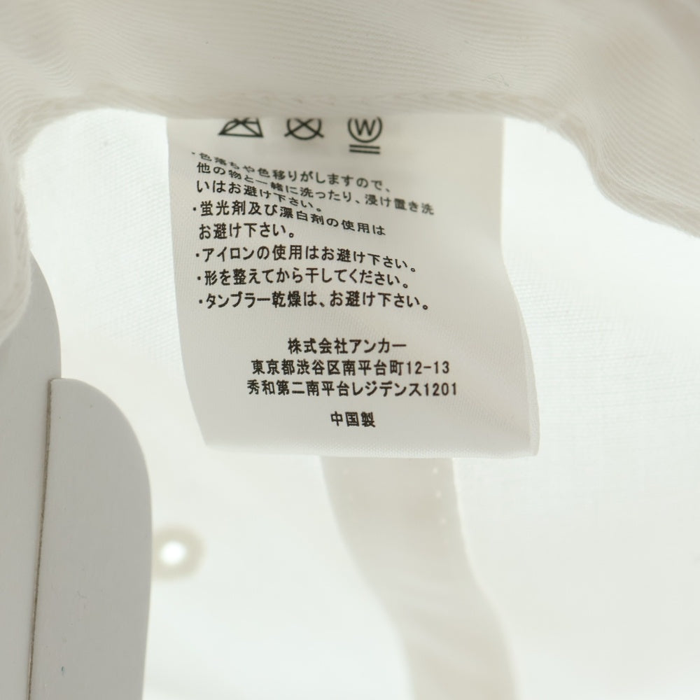 WACKO MARIA(ワコマリア) ×THE BLACK EYE PATCH 6 PANEL CAP ザブラックアイパッチ ロゴ刺繍 6パネルキャップ 帽子 ホワイト