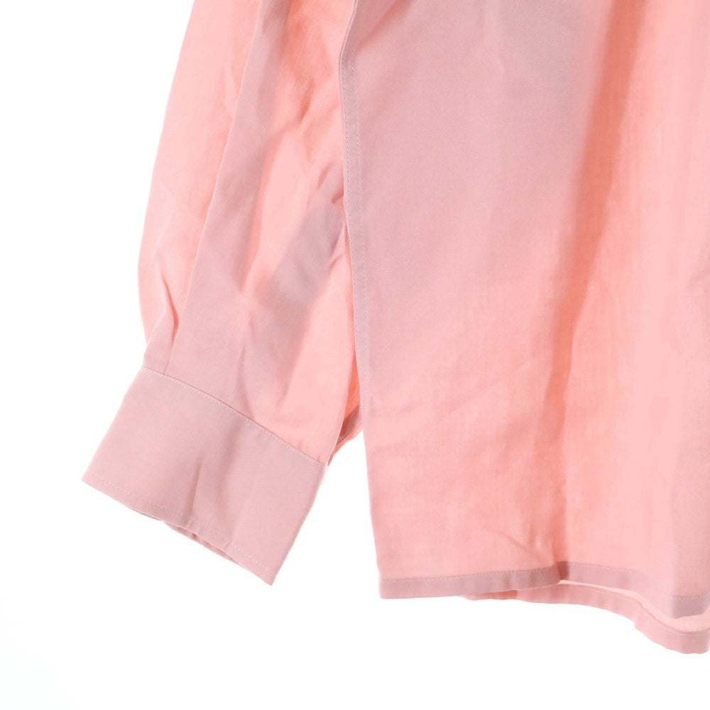 WACKO MARIA(ワコマリア) 25SS ×MR.BROTHERS CUT CLUB 50'S SHIRT ミスターブラザーズ 胸ロゴ刺繍 長袖オープンカラーシャツ ピンク