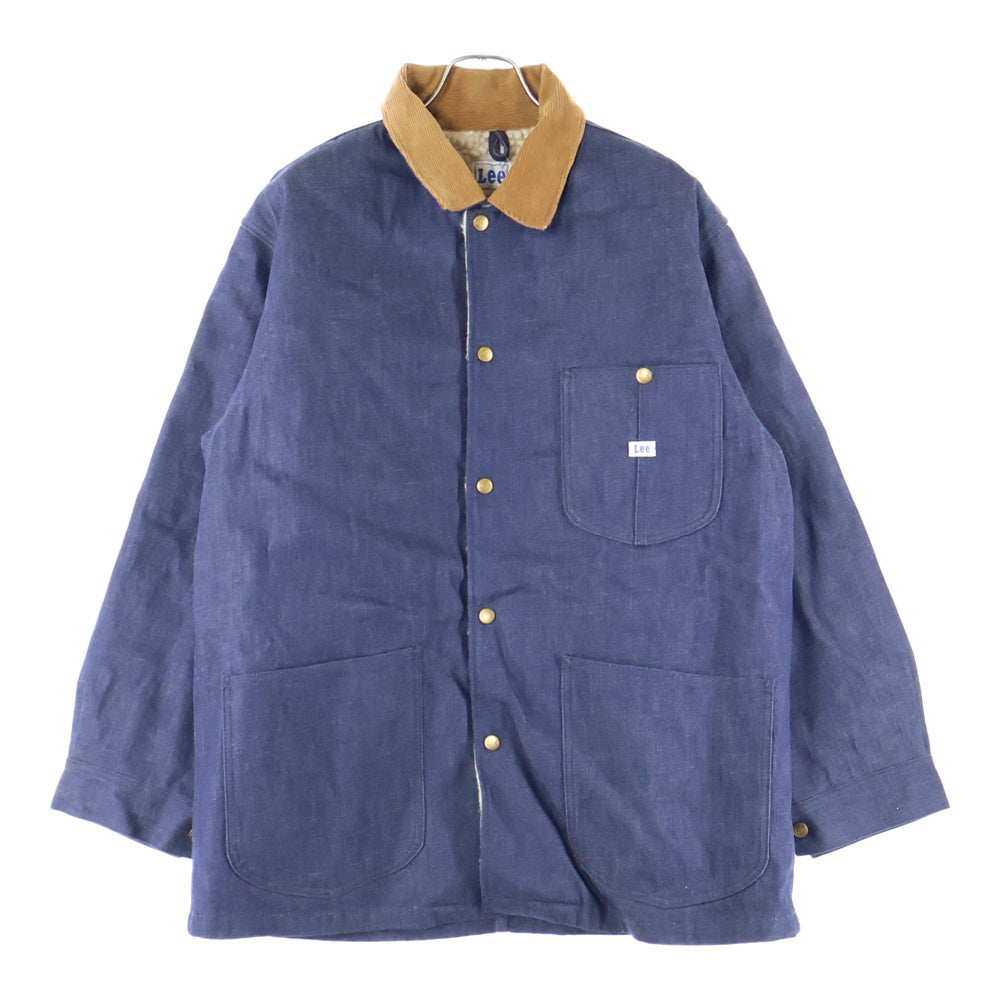 WACKO MARIA(ワコマリア) 23AW ×LEE DENIM BOA COVERALL リー 裏地ボア デニムカバーオール ブルゾン インディゴ 23FW-WMO-LE01
