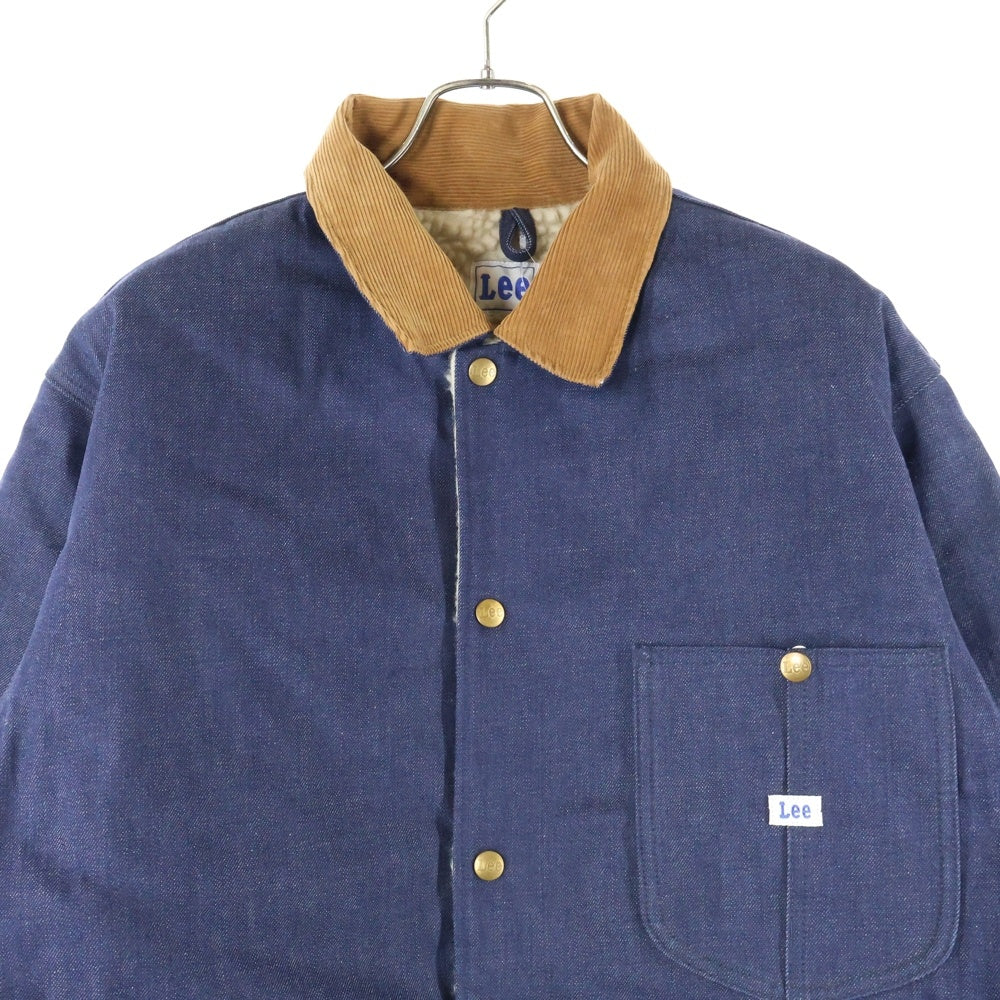 WACKO MARIA(ワコマリア) 23AW ×LEE DENIM BOA COVERALL リー 裏地ボア デニムカバーオール ブルゾン インディゴ 23FW-WMO-LE01