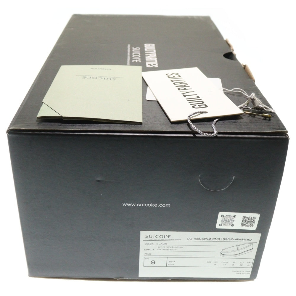 WACKO MARIA(ワコマリア) ×BUDSPOOL ×SUICOKE DEEBO SHOES TYPE-2 バッズプール 舐達磨 スイコック カウレザー デボシューズ ブラック US9/27cm NMD-SUICOKE-WM-SH02