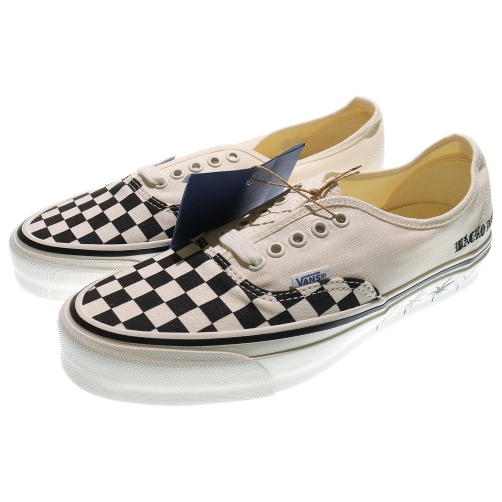 WACKO MARIA(ワコマリア) ×VANS LX AUTHENTIC CHECKERBOARD バンズ オーセンティック チェッカーボード ローカットスニーカー ホワイト/ブラック US9.5/27.5cm VN000D9NCKB