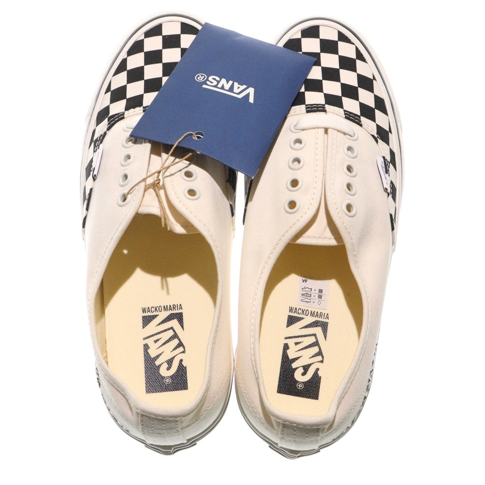 WACKO MARIA(ワコマリア) ×VANS LX AUTHENTIC CHECKERBOARD バンズ オーセンティック チェッカーボード ローカットスニーカー ホワイト/ブラック US9.5/27.5cm VN000D9NCKB