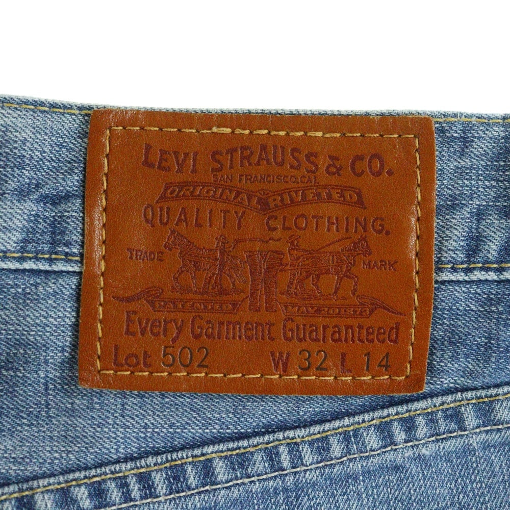 Levi's(リーバイス) 502 ボタン裏無し ジップフライ デニム ハーフパンツ ショーツ インディゴ SF502-0008