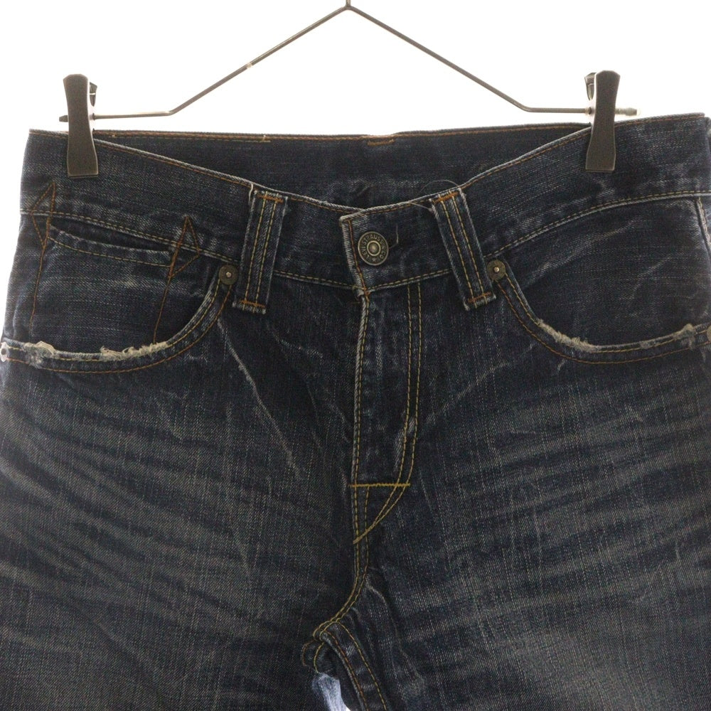Levi's(リーバイス) 502 ボタン裏無し ジップフライ デニム ハーフパンツ ショーツ インディゴ SN502-0004