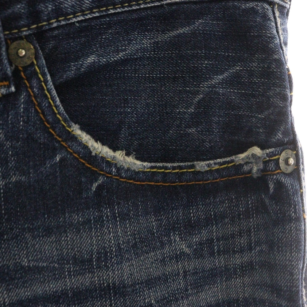 Levi's(リーバイス) 502 ボタン裏無し ジップフライ デニム ハーフパンツ ショーツ インディゴ SN502-0004