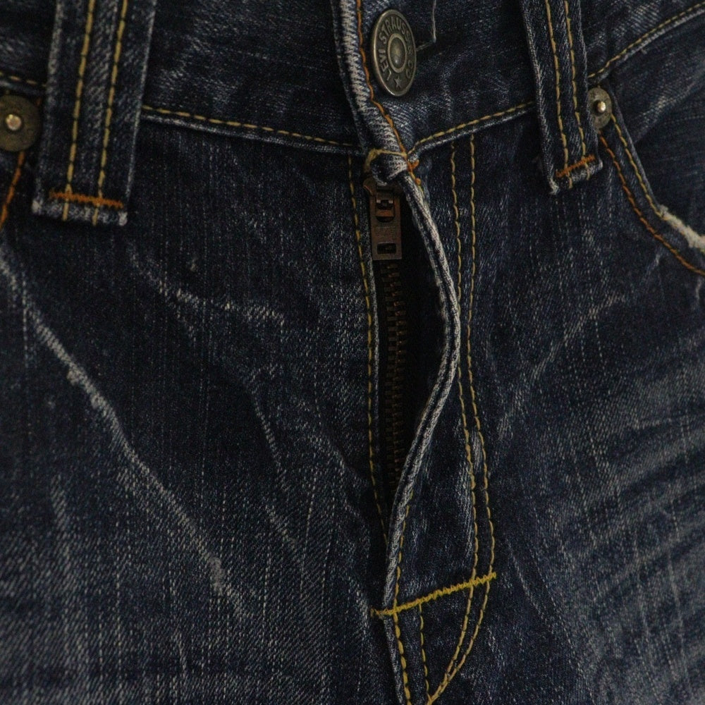 Levi's(リーバイス) 502 ボタン裏無し ジップフライ デニム ハーフパンツ ショーツ インディゴ SN502-0004