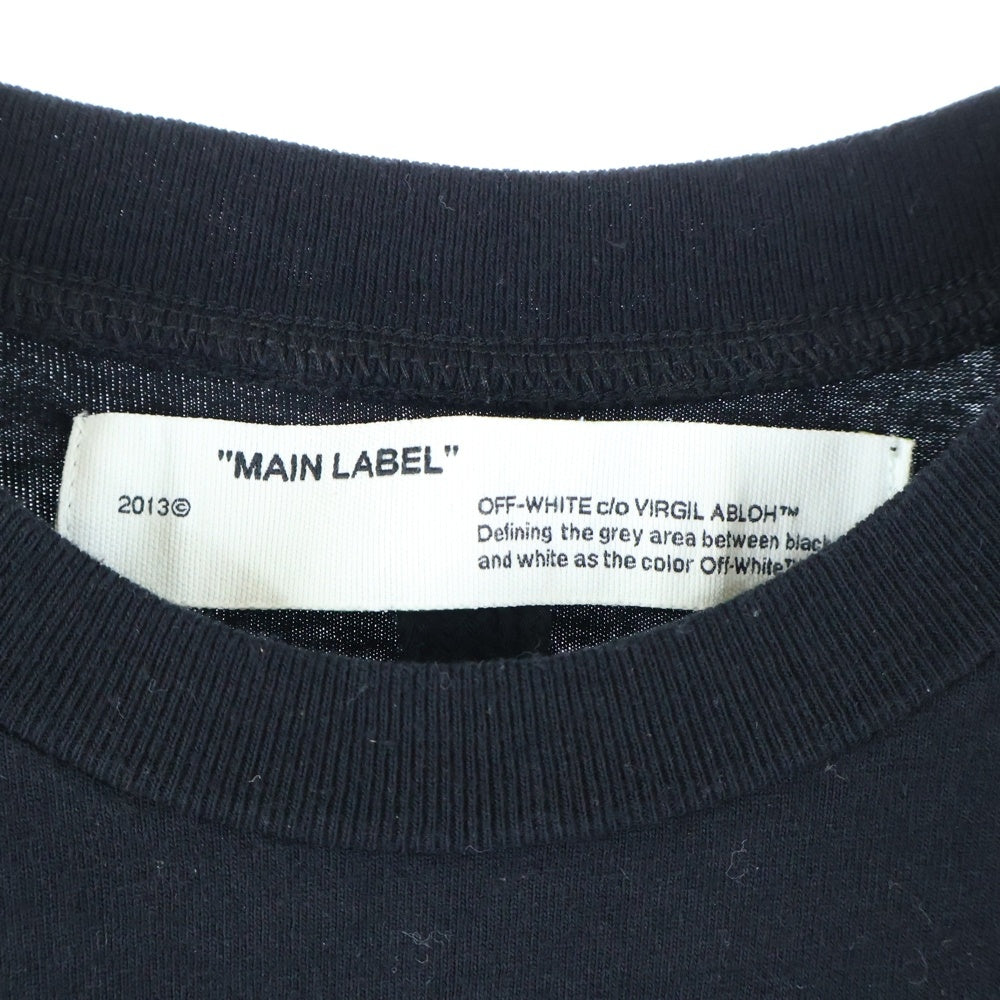 OFF-WHITE(オフホワイト) 20SS DRIPPING ARROWS S/S SLIM T ドリッピングアローズ プリント 半袖Tシャツ カットソー ブラック OMAA027R20185005