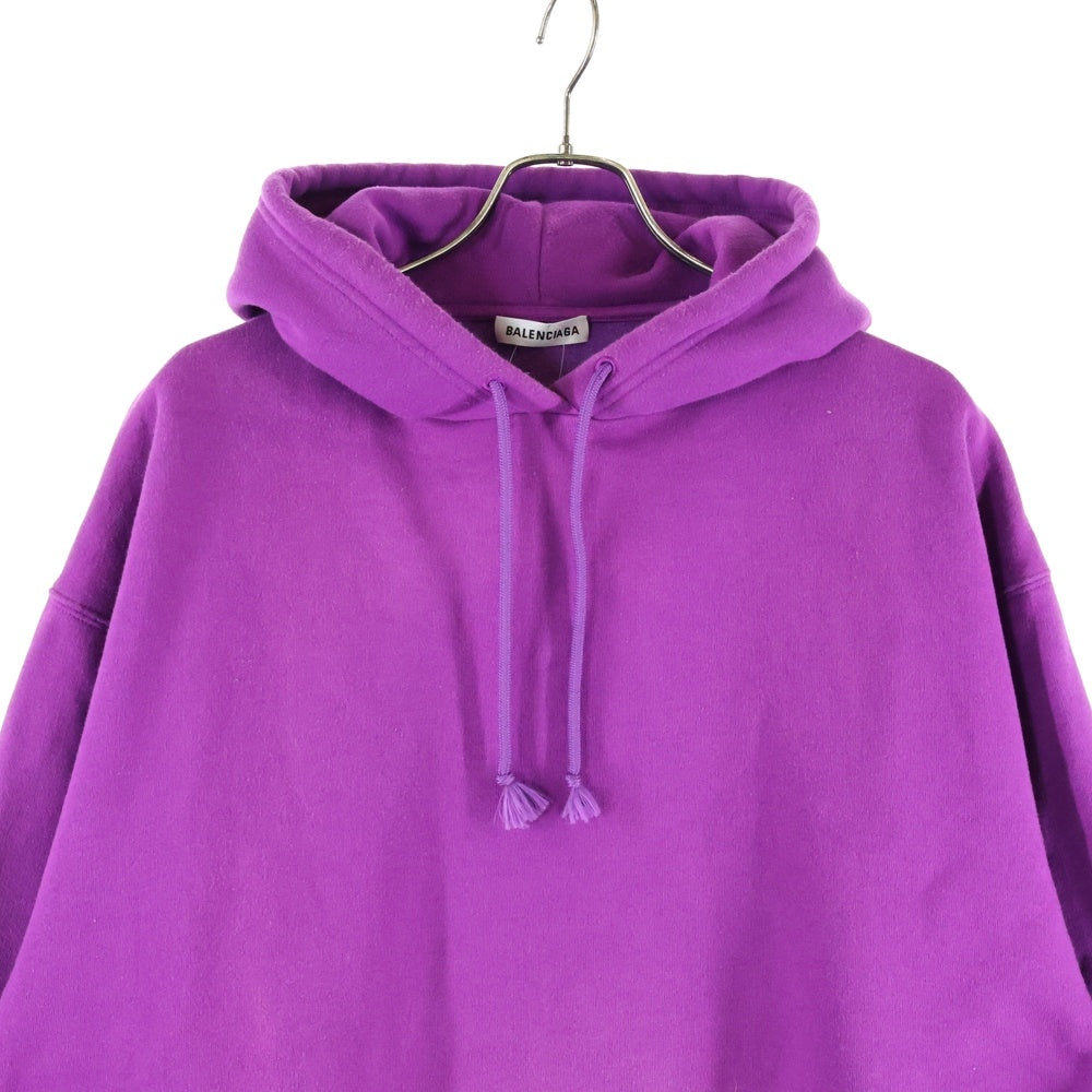 BALENCIAGA(バレンシアガ) 18AW BACK LOGO HOODIE バックロゴ プルオーバーフーディー パーカー スウェット パープル 530419