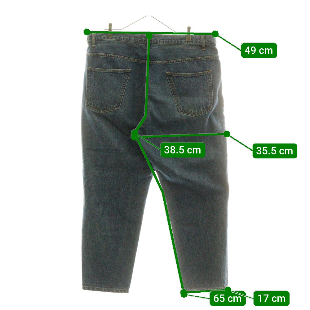 NO BRAND(ノーブランド) URSELF TYPE BOB ユアセルフ タイプボブ ジップフライ テーパードデニムパンツ インディゴ