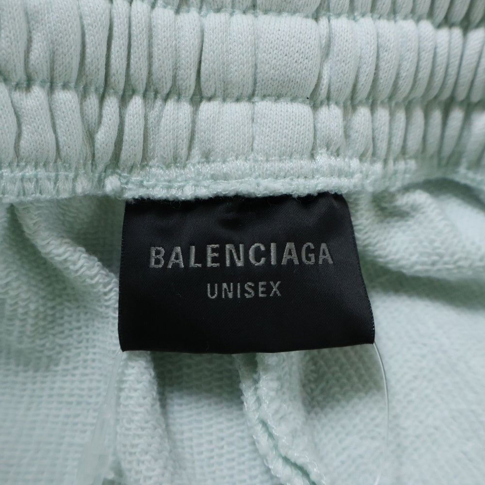 BALENCIAGA(バレンシアガ) 23SS ドローストリング ランニング スウェット ハーフパンツ ショーツ ライトブルー 744725