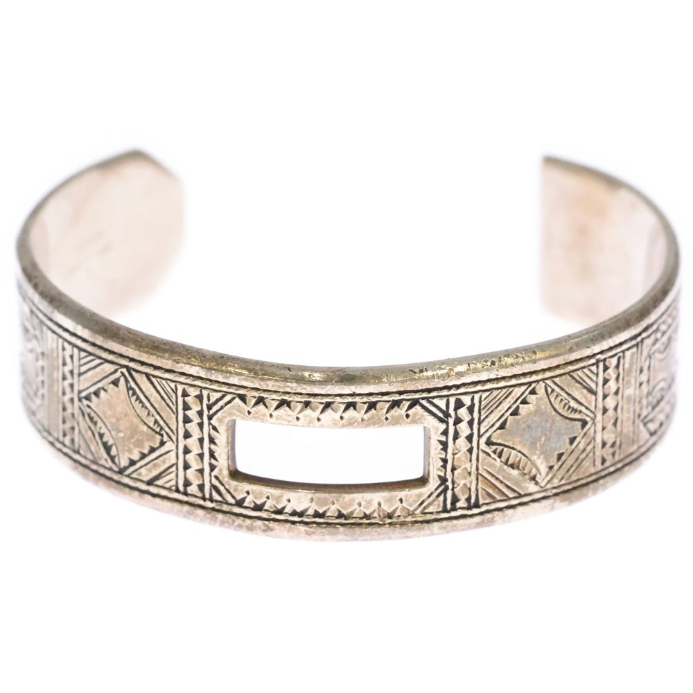 HERMES(エルメス) Touareg トゥアレグ 民族柄 バングル ブレスレット シルバー