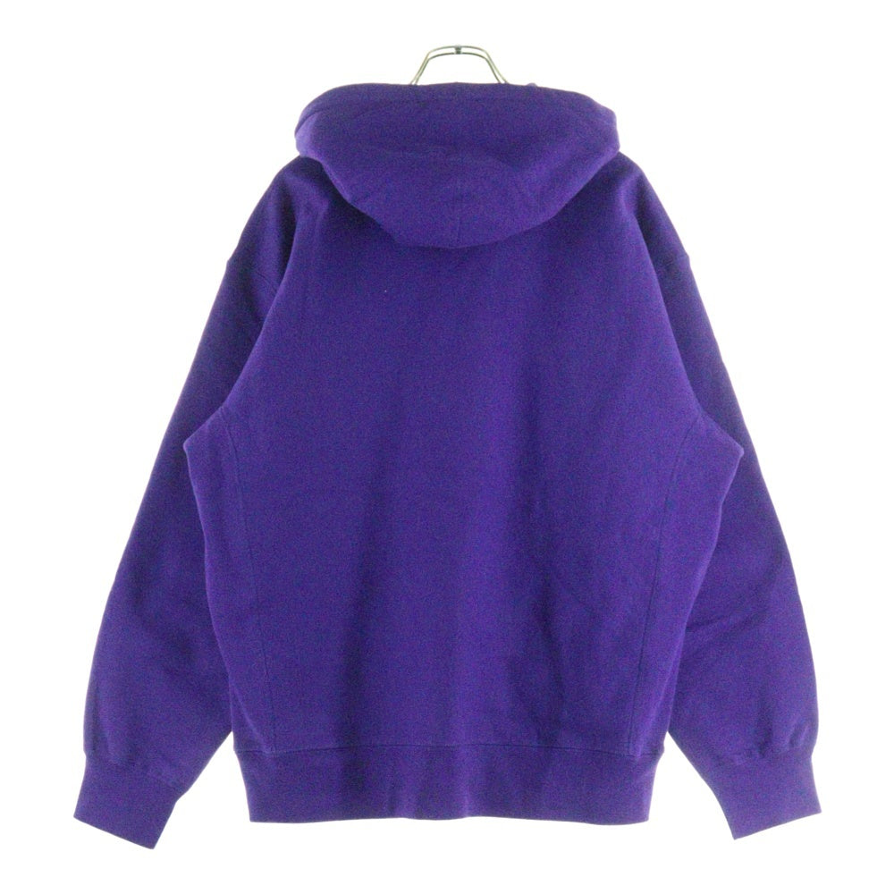 SUPREME(シュプリーム) 24AW Small Box Hooded Sweatshirt スモールボックスロゴデザイン カンガルーポケット フーデッド スウェット パーカー パープル
