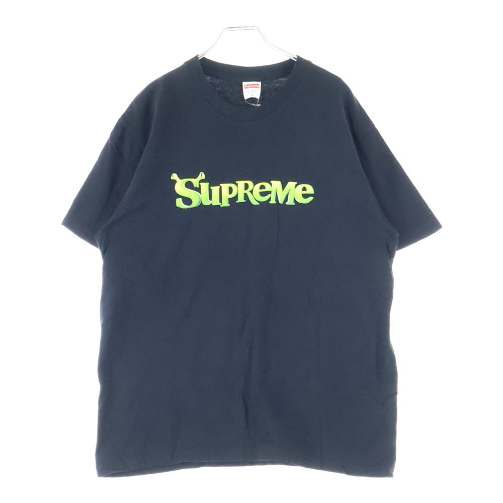 SUPREME(シュプリーム) 21AW Shrek Tee シュレック フロントロゴプリント クルーネック カットソー 半袖Tシャツ ブラック