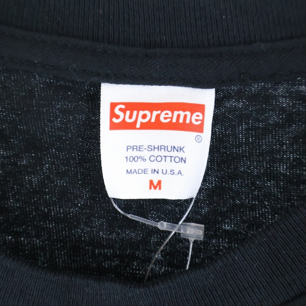 SUPREME(シュプリーム) 21AW Shrek Tee シュレック フロントロゴプリント クルーネック カットソー 半袖Tシャツ ブラック