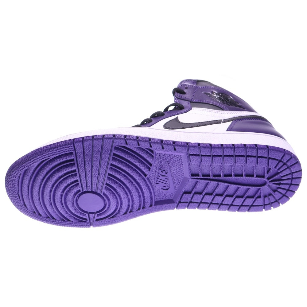 NIKE(ナイキ) AIR JORDAN 1 RETRO HIGH OG COURT PURPLE エアジョーダン1 レトロ ハイ コート パープル ハイカットスニーカー ホワイト/パープル US11/29cm 555088-500