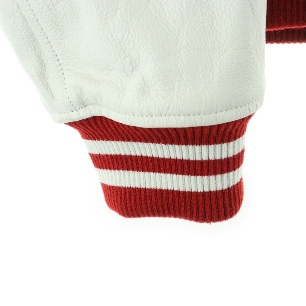 SUPREME(シュプリーム) 20AW King Hooded Varsity Jacket キングフーデッド バーシティジャケット レッド/ホワイト