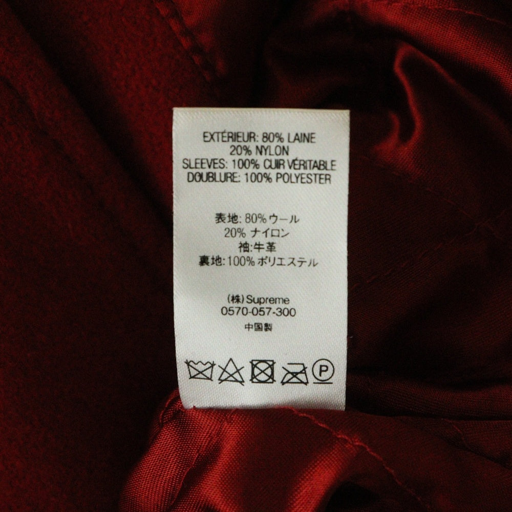 SUPREME(シュプリーム) 20AW King Hooded Varsity Jacket キングフーデッド バーシティジャケット レッド/ホワイト