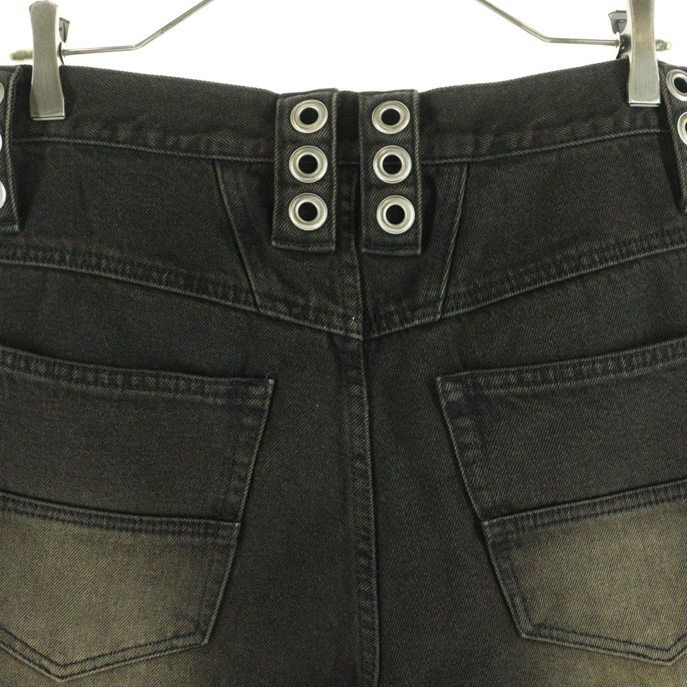 BREATH(ブレス) 24SS DAMAGE CARGO BIG SHORTS ダメージ加工 カーゴビッグショーツ デニムショートパンツ ブラック BR24SS-P1007