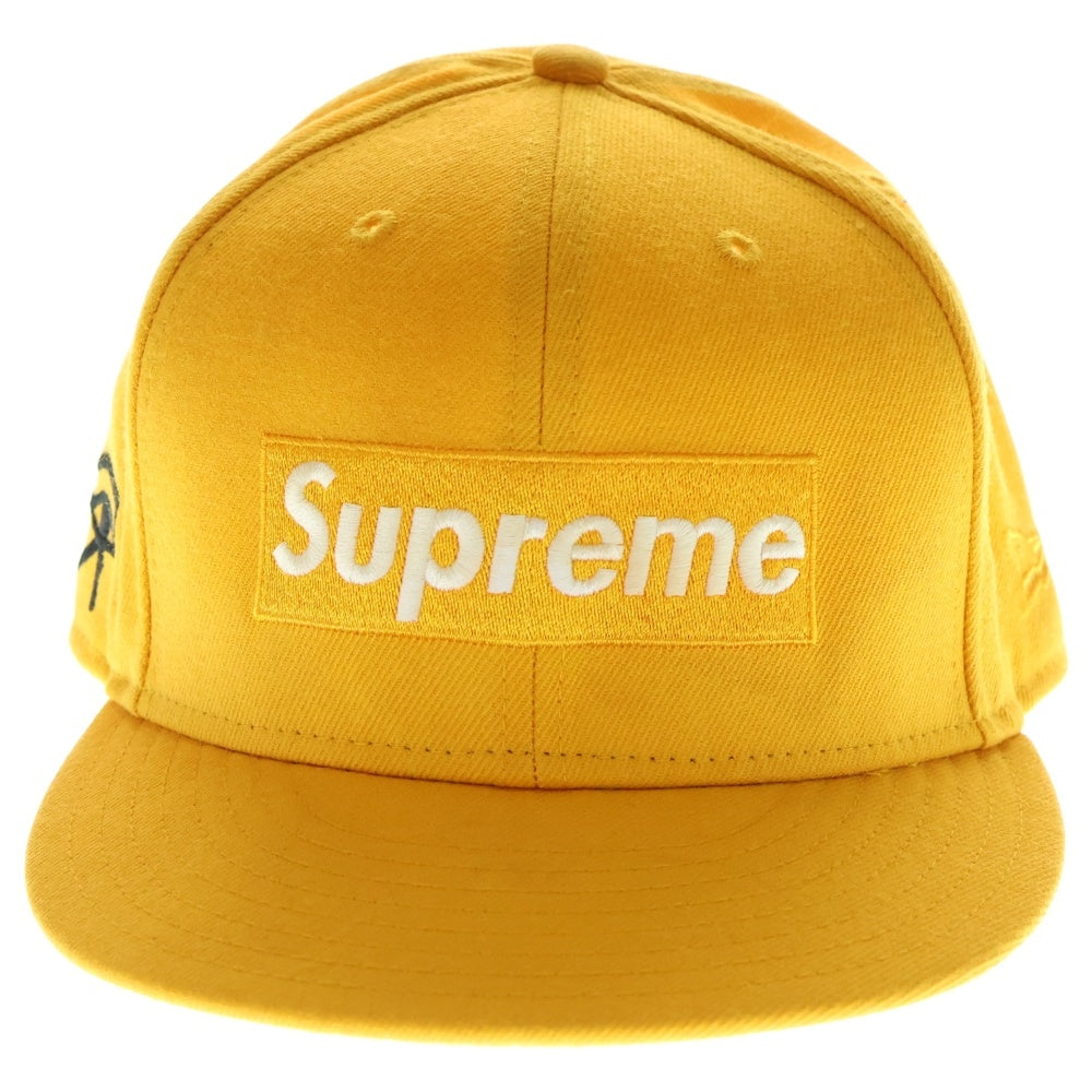 SUPREME(シュプリーム) 21SS ×NEW ERA Champions Box Logo ニューエラ チャンピオン ボックスロゴデザイン ベースボールキャップ 帽子 イエロー