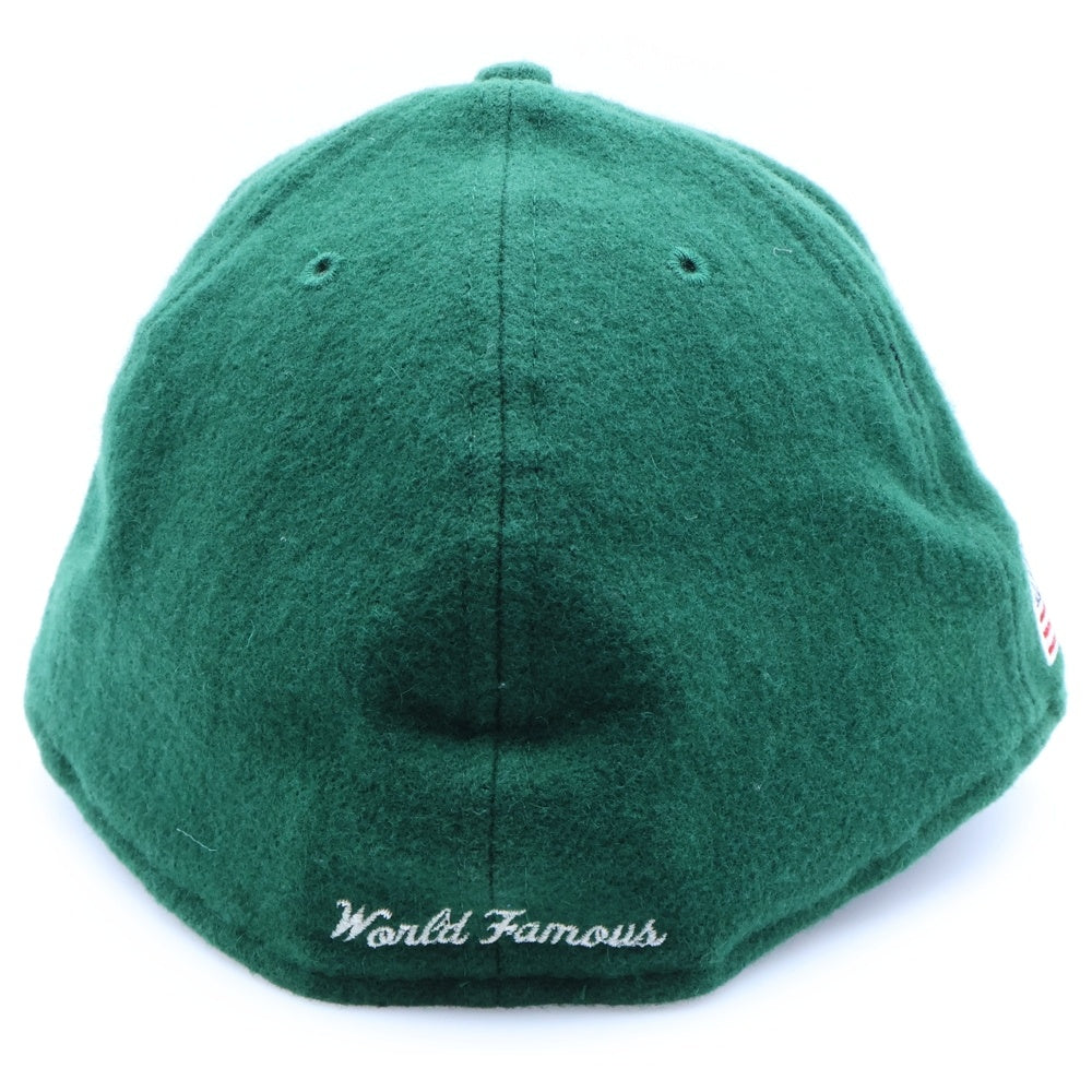 SUPREME(シュプリーム) 10AW ×NEW ERA Woolrich Box Logo CAP ニューエラ ウールリッチ ボックスロゴデザイン ベースボールキャップ 帽子 グリーン