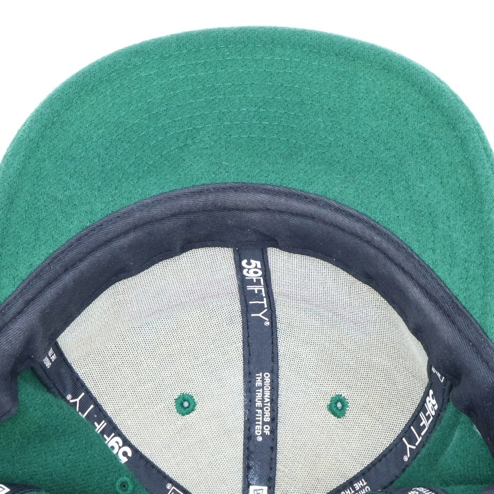 SUPREME(シュプリーム) 10AW ×NEW ERA Woolrich Box Logo CAP ニューエラ ウールリッチ ボックスロゴデザイン ベースボールキャップ 帽子 グリーン