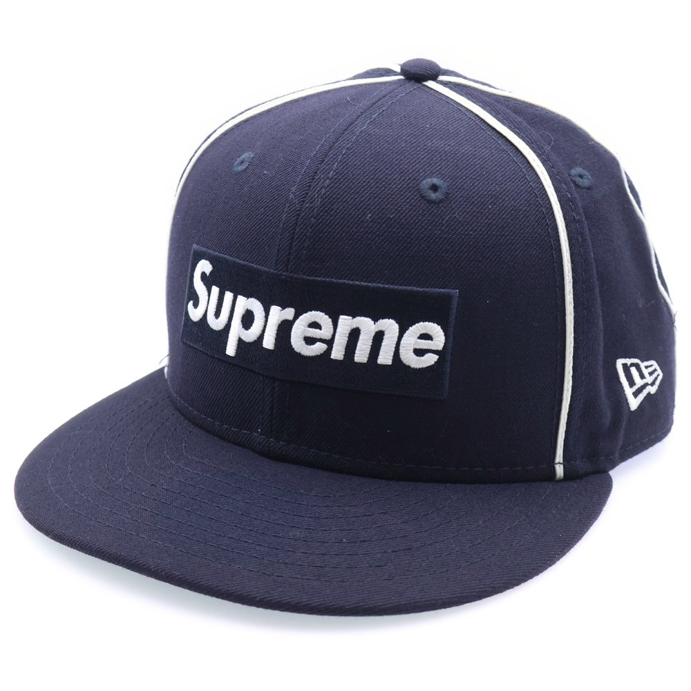 SUPREME(シュプリーム) 17SS ×New Era Box Logo 6-Panel Cap ボックスロゴ ベースボールキャップ 帽子 ネイビー