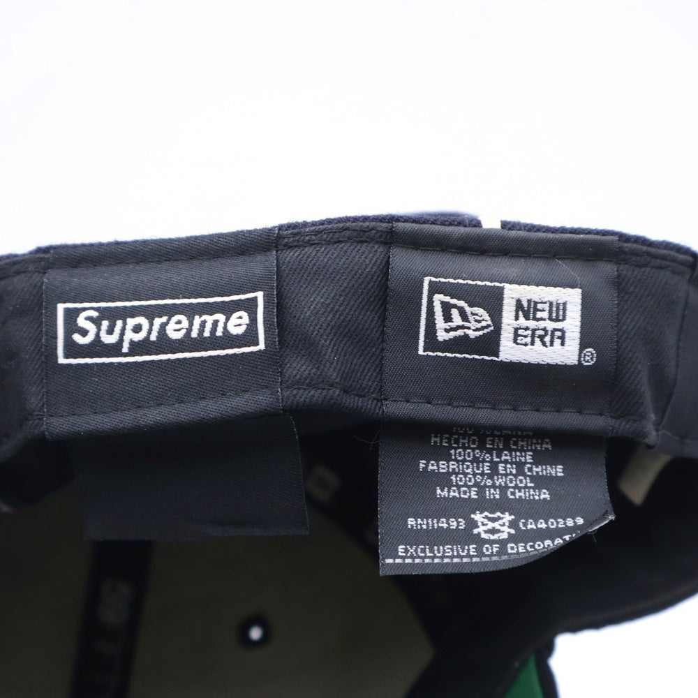 SUPREME(シュプリーム) 17SS ×New Era Box Logo 6-Panel Cap ボックスロゴ ベースボールキャップ 帽子 ネイビー