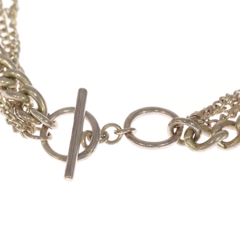 NO BRAND(ノーブランド) THEE シー マルチシェープ チェーン ブレスレット シルバー