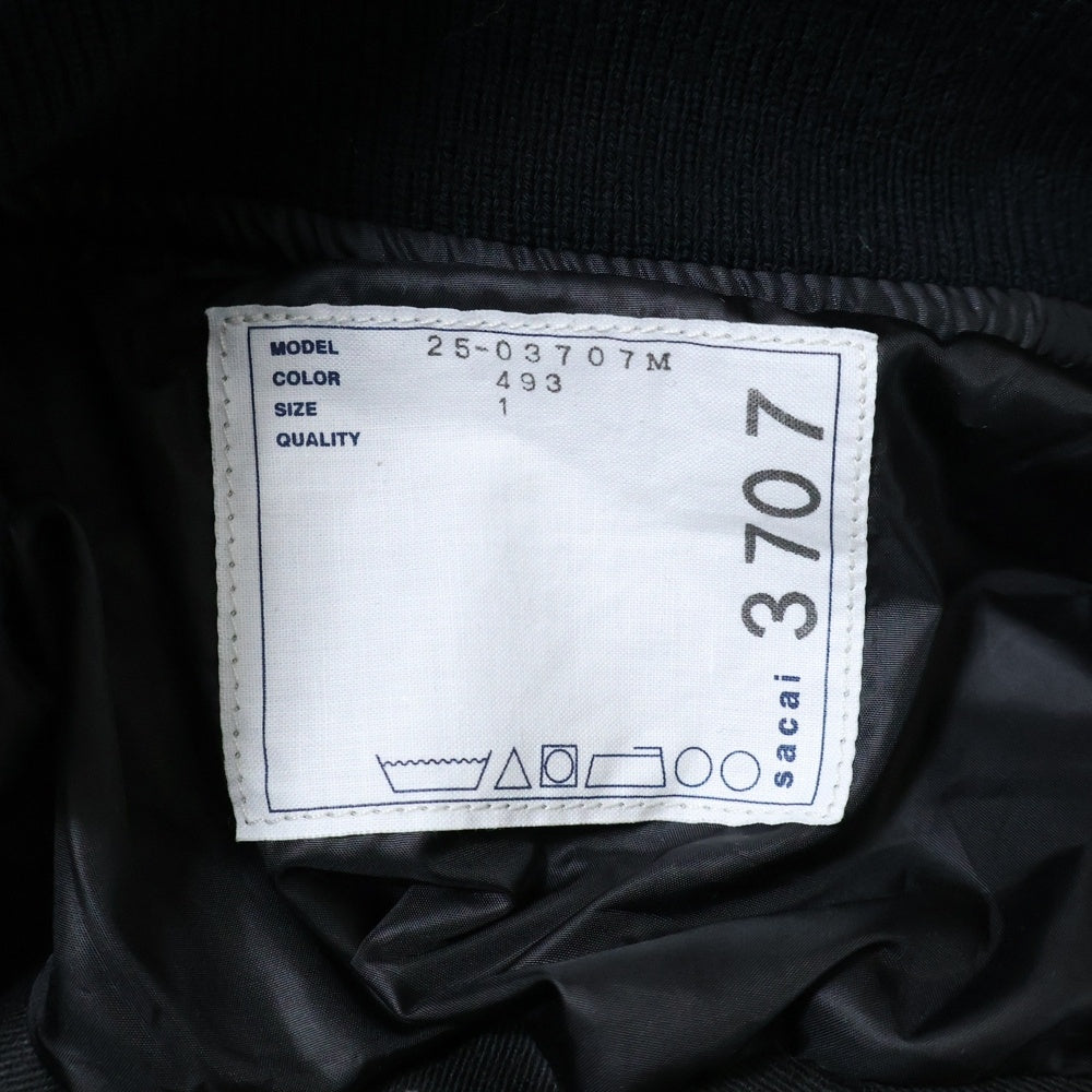 Sacai(サカイ) 25AW ×LEVI'S Men's Denim x Nylon Twill Reversible Blouson リーバイス メンズ デニム ナイロン ツイル リバーシブル ブルゾン デニムジャケット 25-03707M