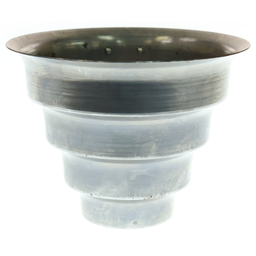 m&m(エムアンドエム) ×MASSES POT TYPE 8 - CLIFF STEEL / MEDIUM マシス クリフ 鉄鉢 ポット シルバー