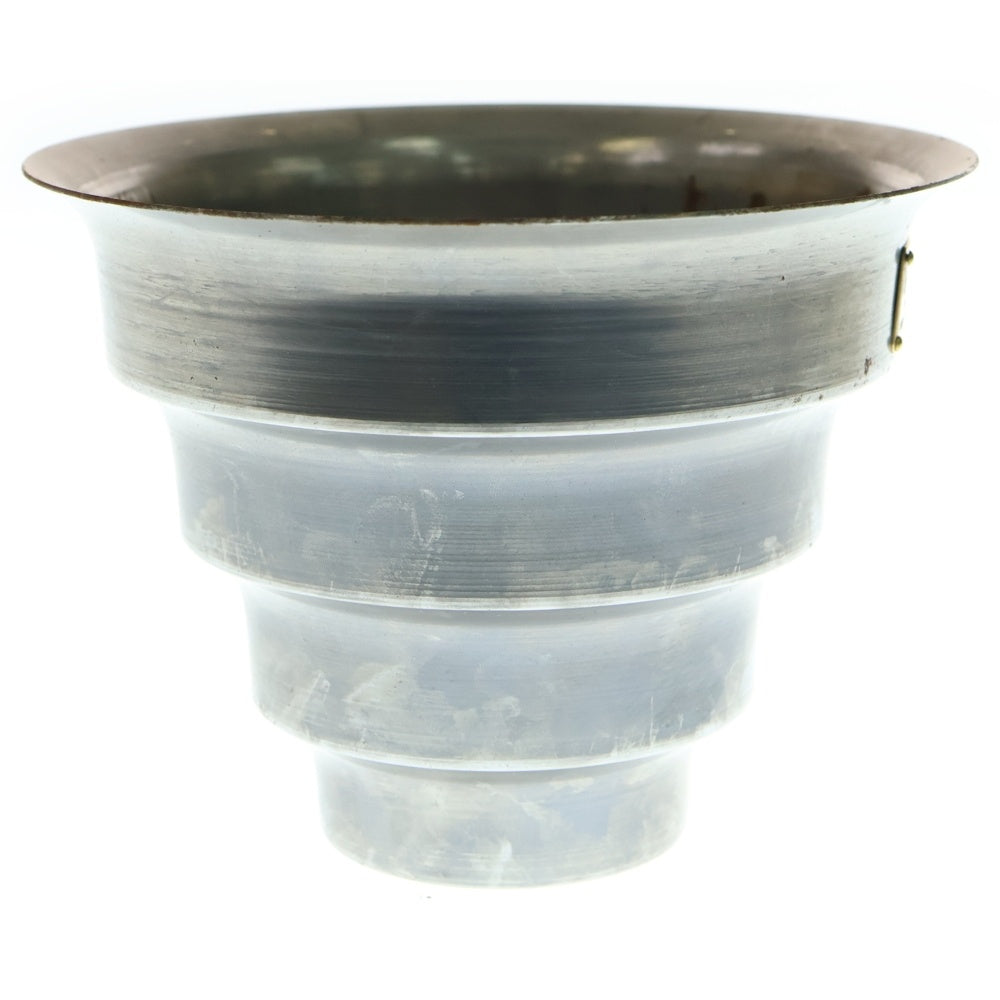 m&m(エムアンドエム) ×MASSES POT TYPE 8 - CLIFF STEEL / MEDIUM マシス クリフ 鉄鉢 ポット シルバー