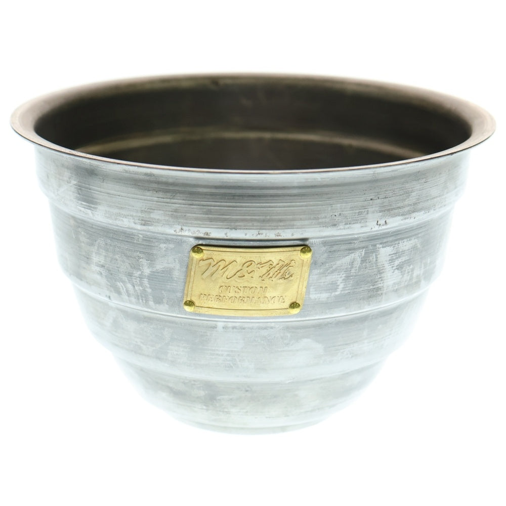 m&m(エムアンドエム) ×MASSES POT TYPE 4 - TERMIT STEEL / MEDIUM マシス ターミット 鉄鉢 ポット シルバー