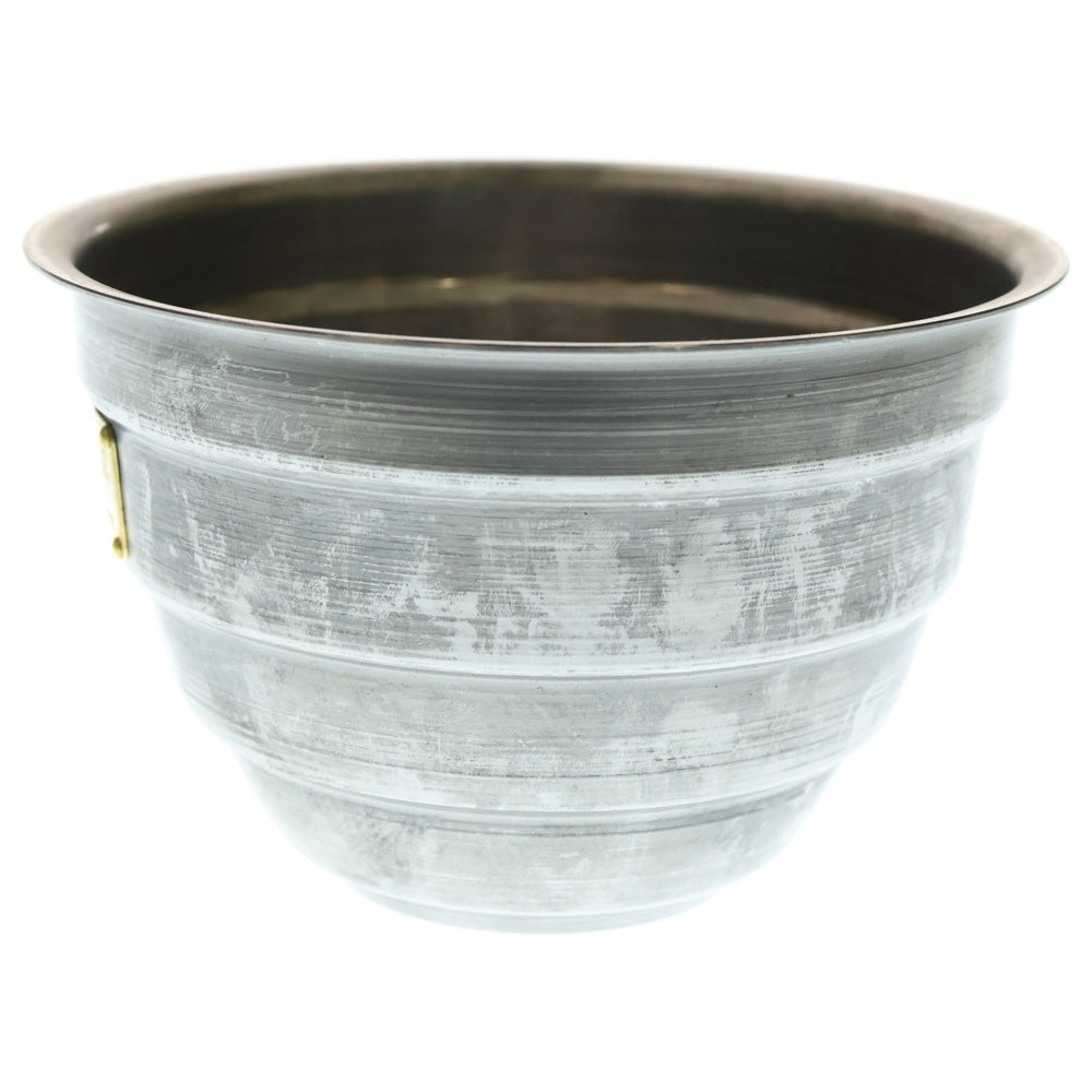 m&m(エムアンドエム) ×MASSES POT TYPE 4 - TERMIT STEEL / MEDIUM マシス ターミット 鉄鉢 ポット シルバー