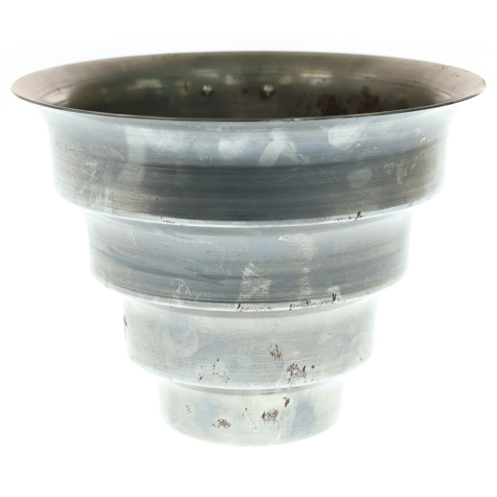 m&m(エムアンドエム) ×MASSES POT TYPE 8 - CLIFF STEEL / MEDIUM マシス クリフ 鉄鉢 ポット シルバー