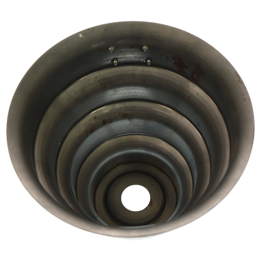 m&m(エムアンドエム) ×MASSES POT TYPE 8 - CLIFF STEEL / MEDIUM マシス クリフ 鉄鉢 ポット シルバー