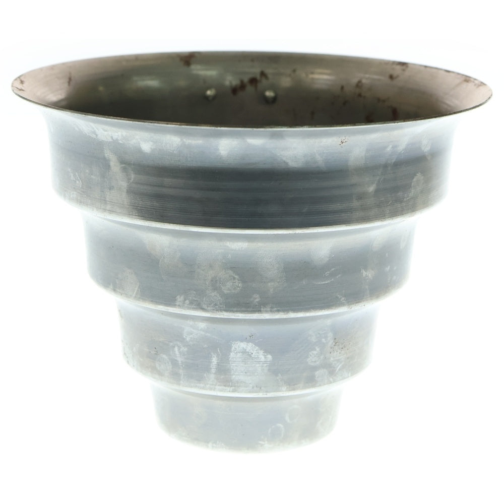 m&m(エムアンドエム) ×MASSES POT TYPE 8 - CLIFF STEEL / MEDIUM マシス クリフ 鉄鉢 ポット シルバー