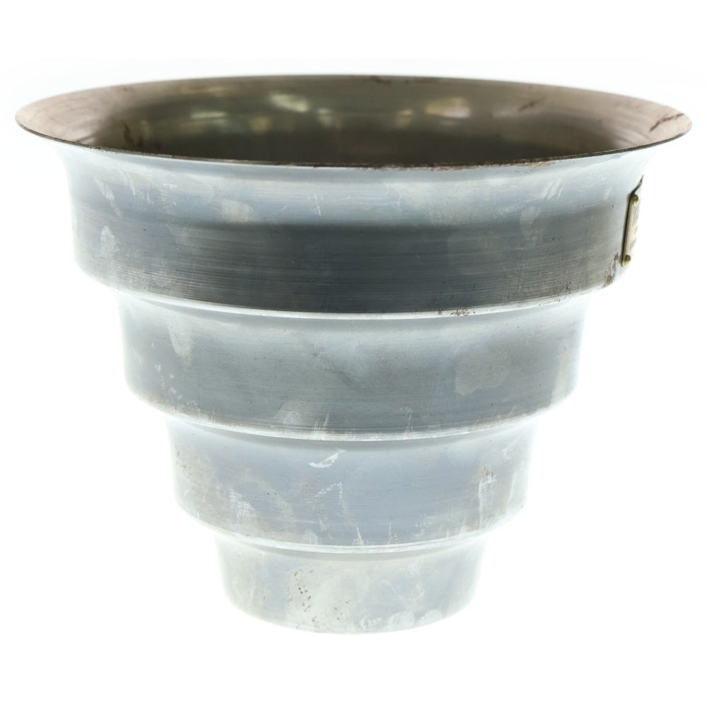 m&m(エムアンドエム) ×MASSES POT TYPE 8 - CLIFF STEEL / MEDIUM マシス クリフ 鉄鉢 ポット シルバー