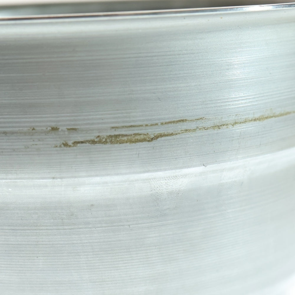 m&m(エムアンドエム) ×MASSES POT TYPE 1 - Chrysails STEEL / MEDIUM マシス クリサリス 鉄鉢 ポット シルバー