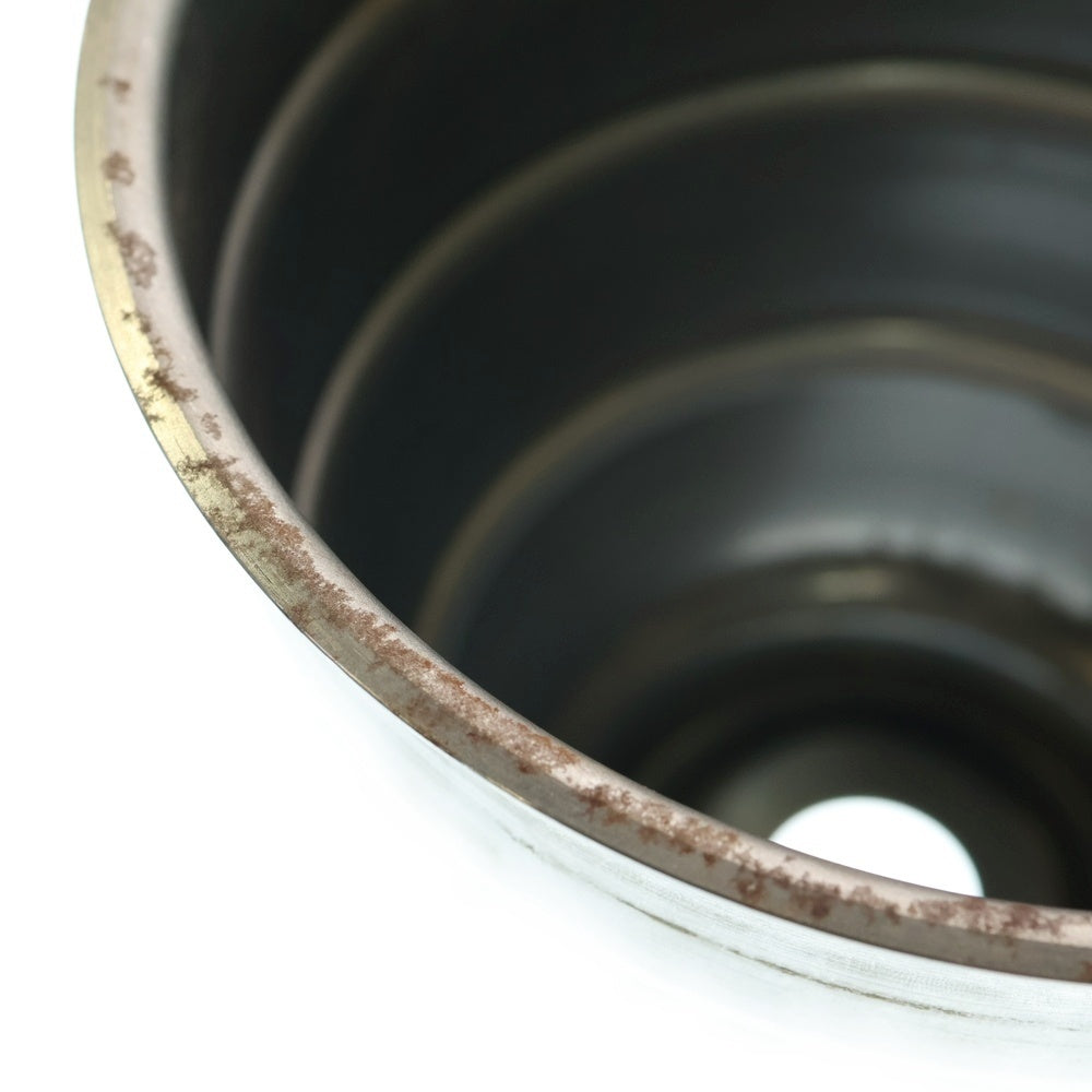 m&m(エムアンドエム) ×MASSES POT TYPE 1 - Chrysails STEEL / MEDIUM マシス クリサリス 鉄鉢 ポット シルバー