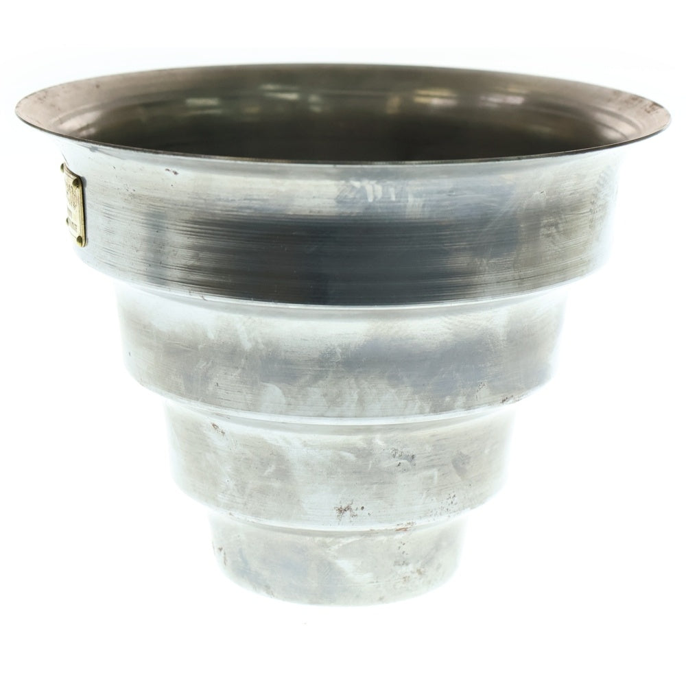 m&m(エムアンドエム) ×MASSES POT TYPE 8 - CLIFF STEEL / MEDIUM マシス クリフ 鉄鉢 ポット シルバー