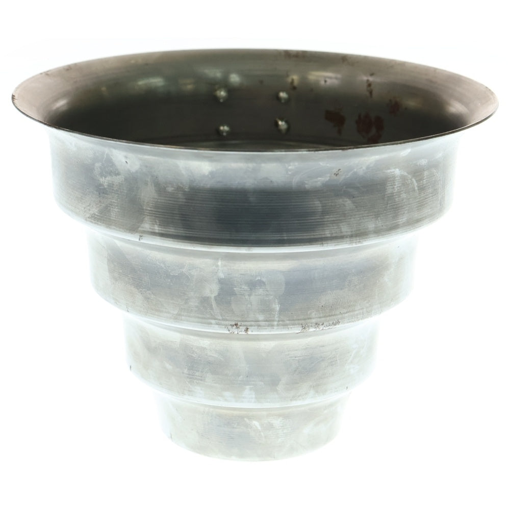 m&m(エムアンドエム) ×MASSES POT TYPE 8 - CLIFF STEEL / MEDIUM マシス クリフ 鉄鉢 ポット シルバー