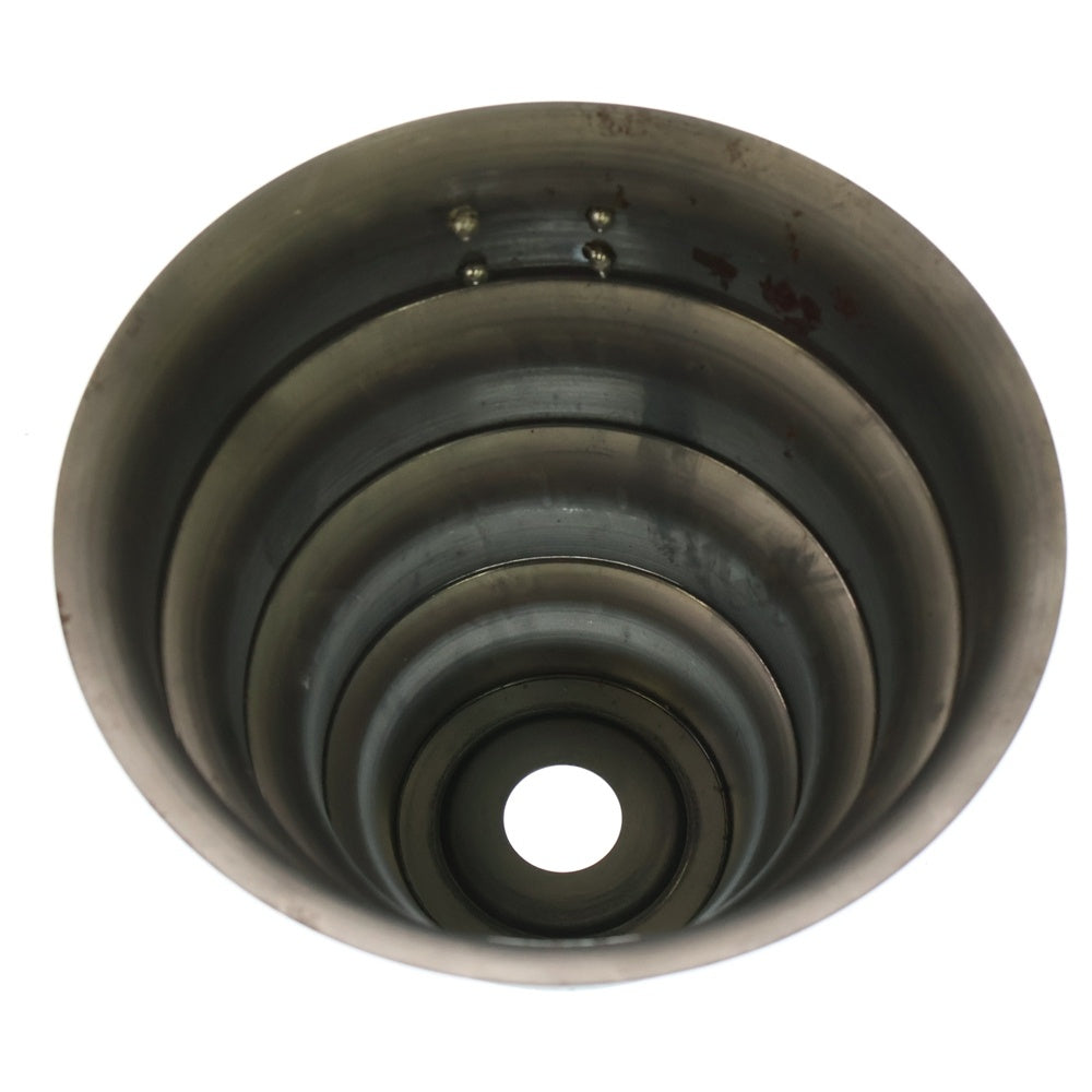 m&m(エムアンドエム) ×MASSES POT TYPE 8 - CLIFF STEEL / MEDIUM マシス クリフ 鉄鉢 ポット シルバー