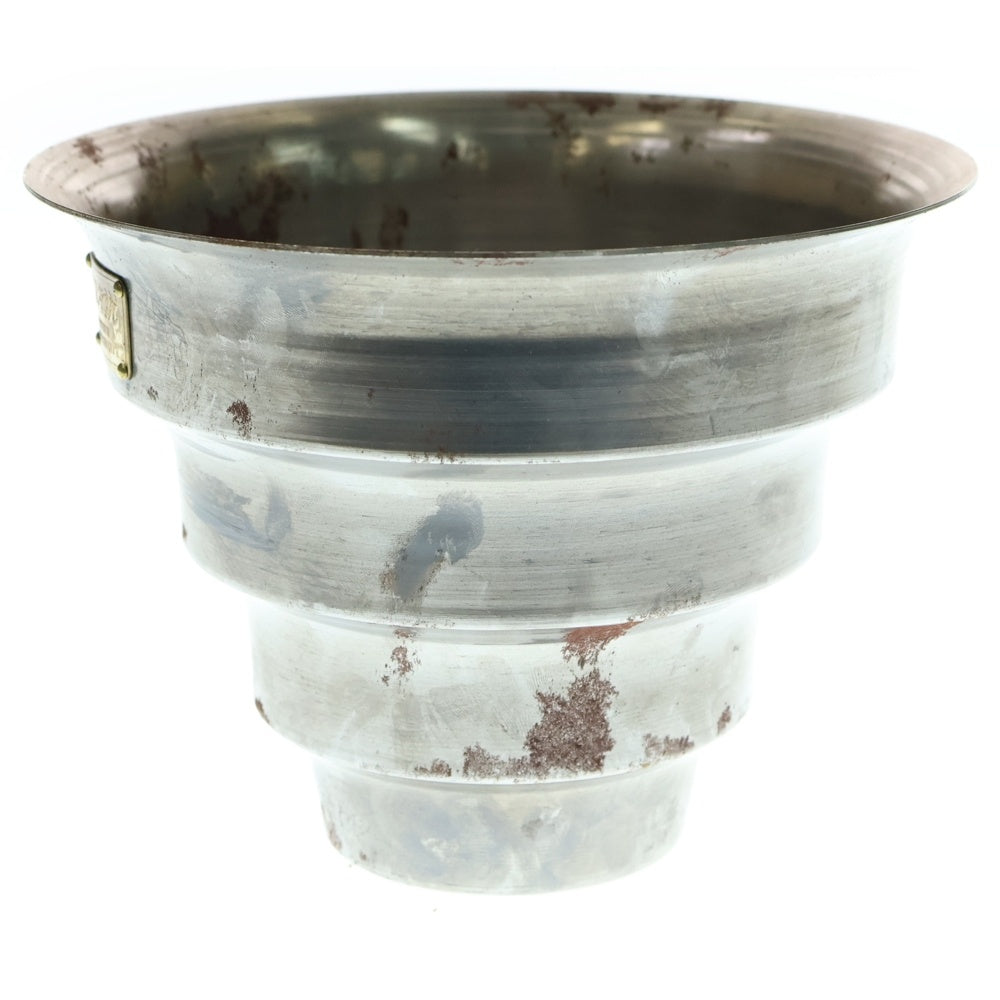 m&m(エムアンドエム) ×MASSES POT TYPE 8 - CLIFF STEEL / MEDIUM マシス クリフ 鉄鉢 ポット シルバー