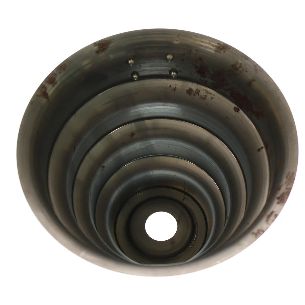 m&m(エムアンドエム) ×MASSES POT TYPE 8 - CLIFF STEEL / MEDIUM マシス クリフ 鉄鉢 ポット シルバー