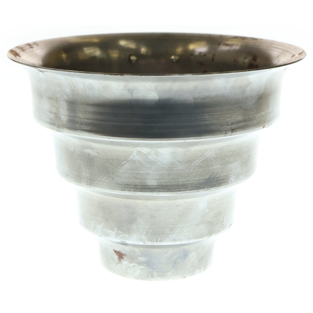 m&m(エムアンドエム) ×MASSES POT TYPE 8 - CLIFF STEEL / MEDIUM マシス クリフ 鉄鉢 ポット シルバー